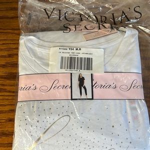 NWT Victoria’s Secret short sleeved tee-Jama set